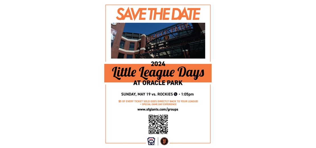 Little League Day at Oracle Park Sunday May 19th