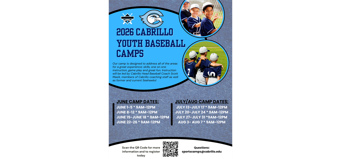 2026 Crabrillo Baseball Camps